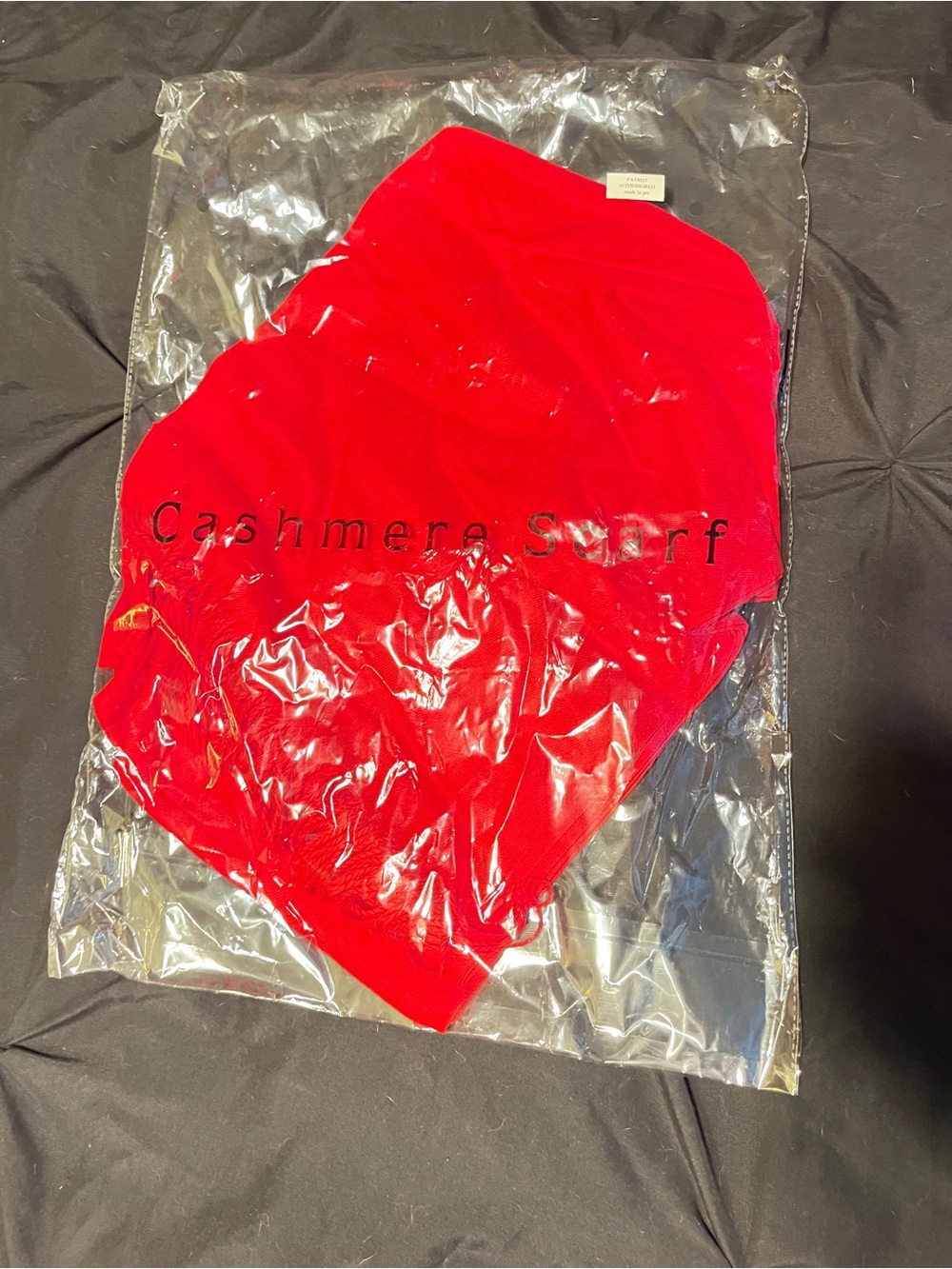 Red Cashmere-Blend Scarf - Unbranded